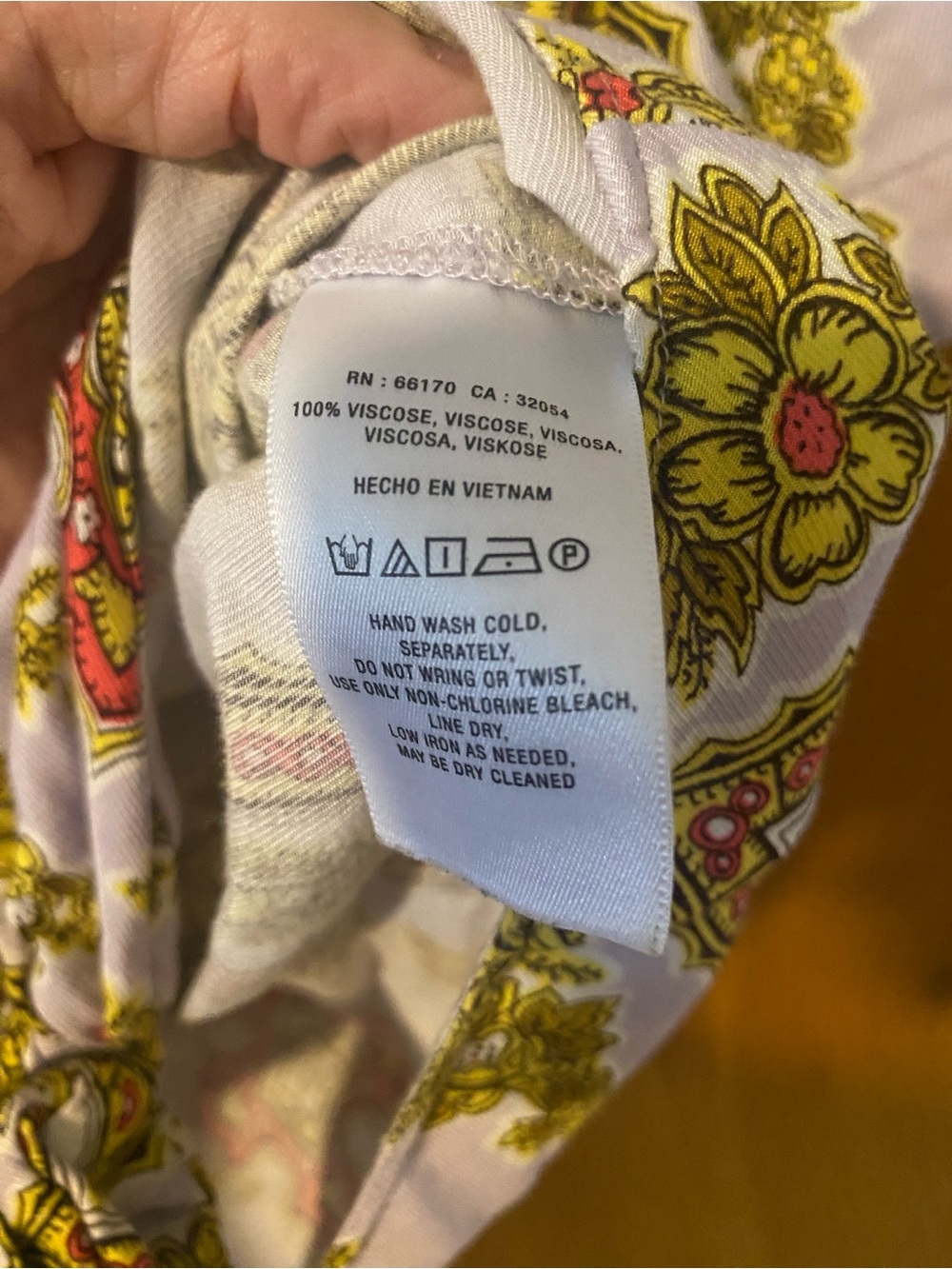 Tie-Front Printed Crop Shirt - Lavender/Olive - Picture 4 of 5
